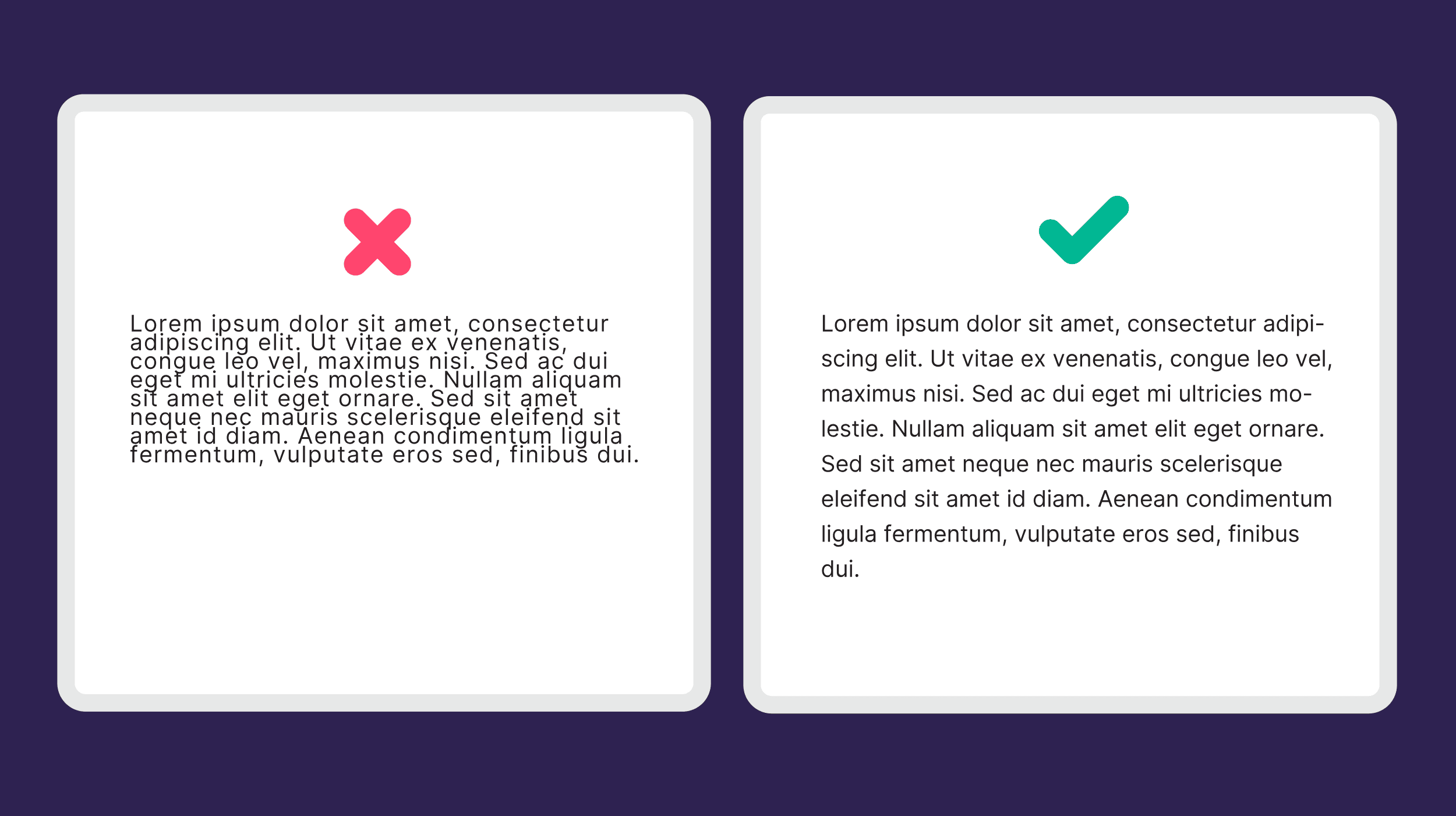 Format with white space