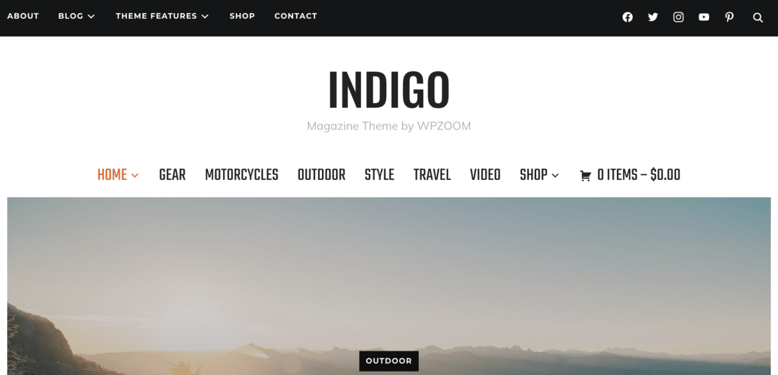 Indigo Theme