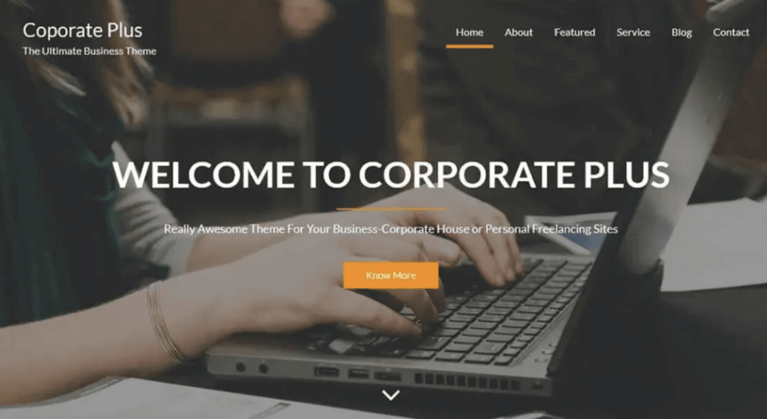 corporate plus theme