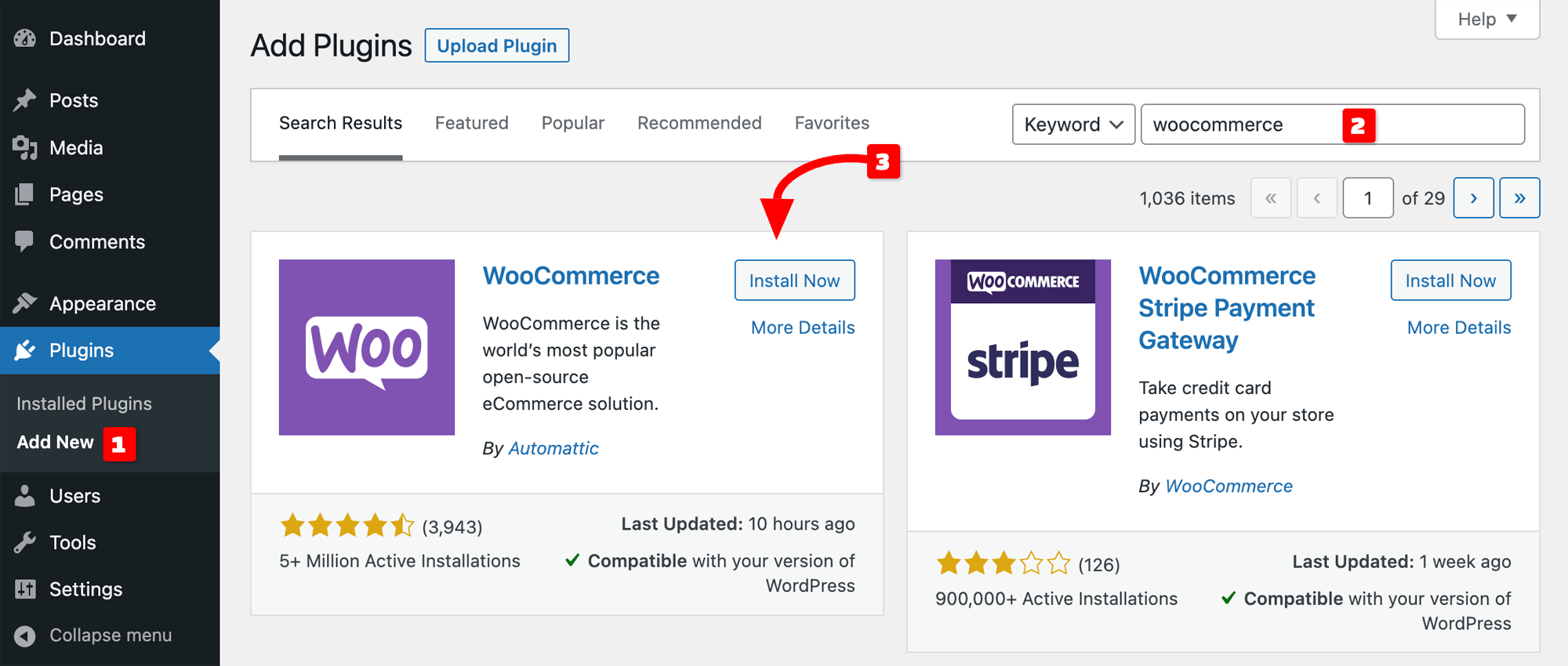 Install WooCommerce