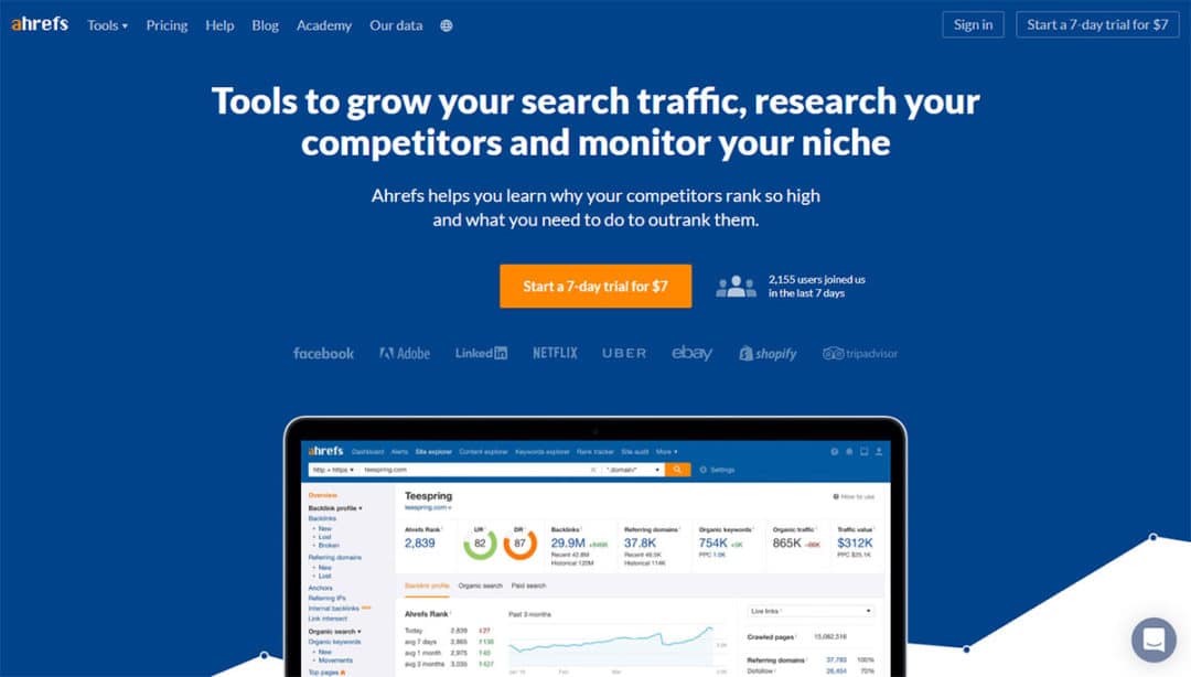 ahrefs tool