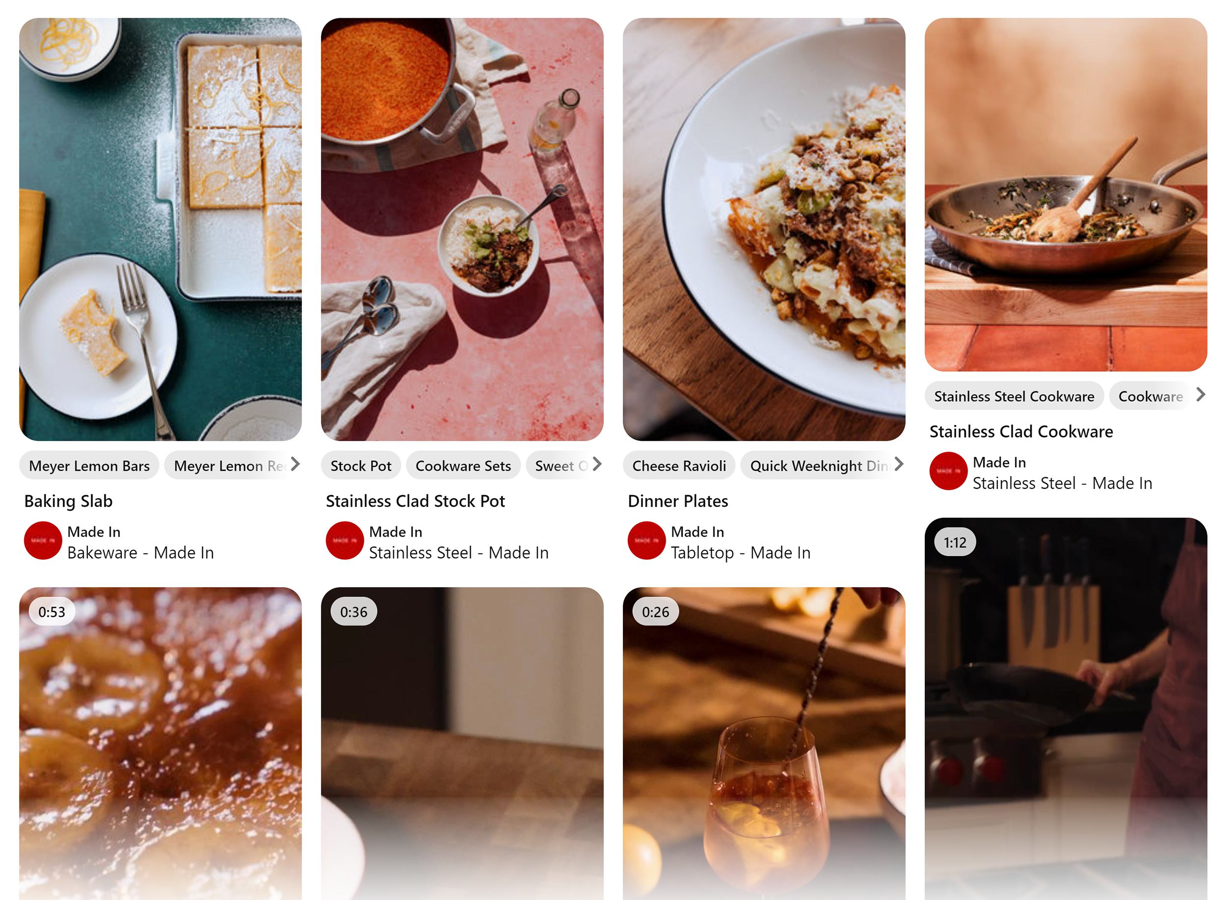 Pinterest – Made In cookware