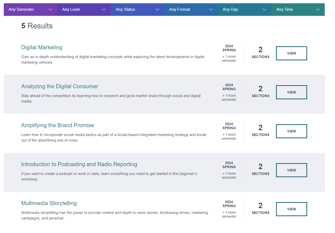 NYU Digital Marketing Course