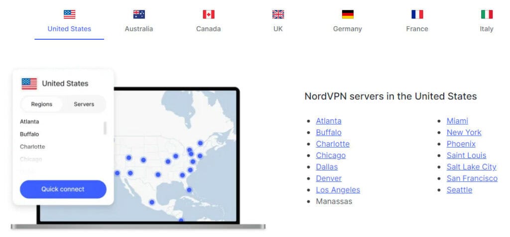 NordVPN USA Servers