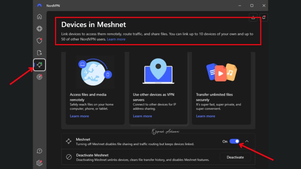 Meshnet Features