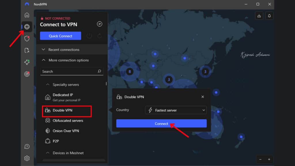 Double VPN Settings